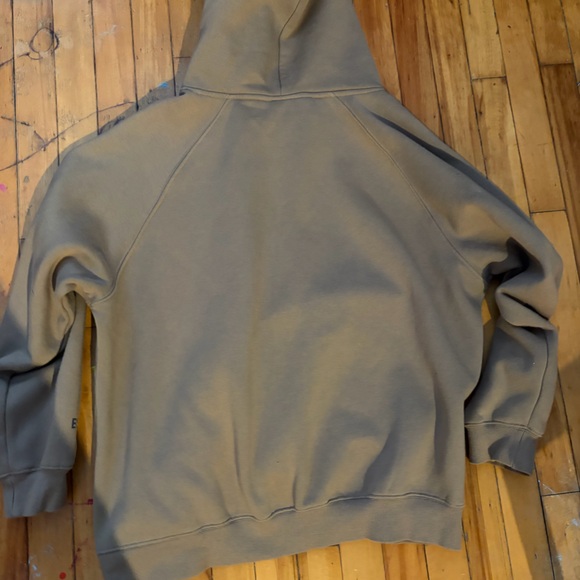 Essentials fear of God Tan Hoodie with Black Logo - Picture 2 of 6
